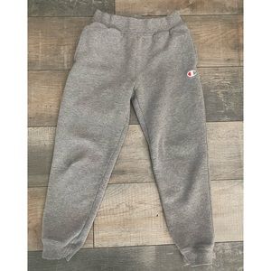 Champion Sweatpants Boys Size Large Grey